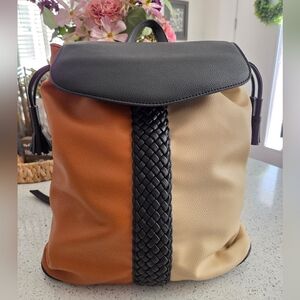 Lionel Dual-colored Drawstring Backpack
